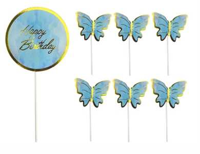 APT--TOPO-DE-BOLO-HAPPY-BIRTHDAY-BORBOLETA-11X22CM-C7-UN----VERDE
